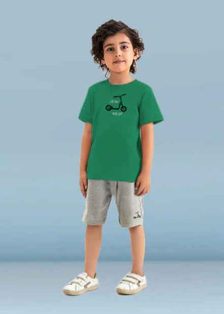 Kids Tee & short Set - Green