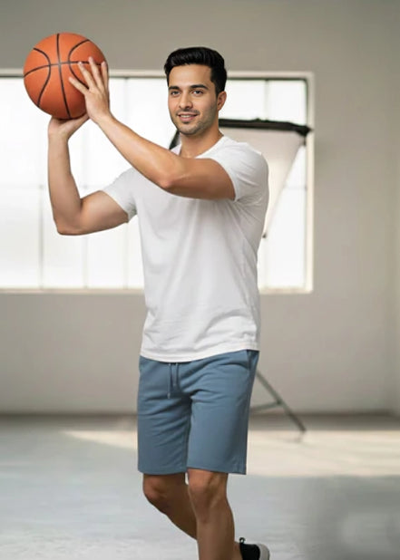 Men's Terry Short - Steel Blue
