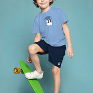 Kids Tee & short Set - Ice Blue
