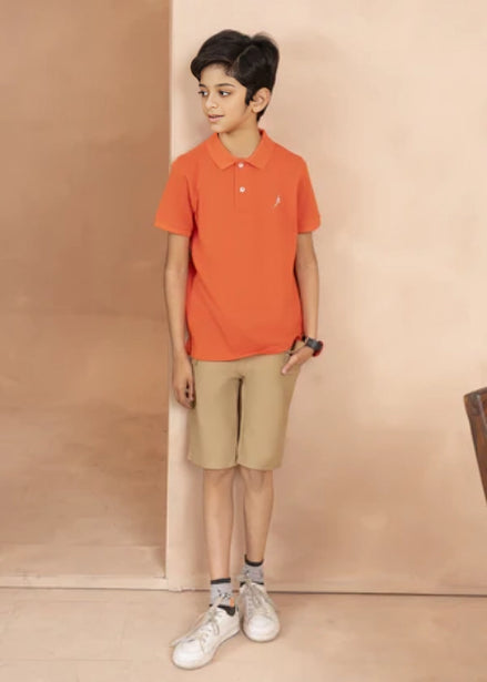 Kids Polo Shirts - Orange