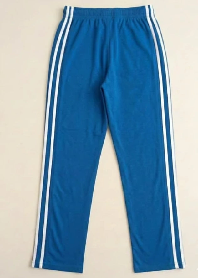 Men's Jersey Pant Side Stripe - Royal Blue