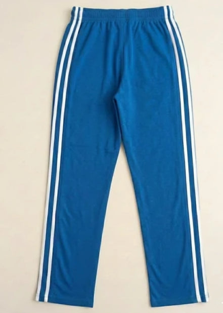 Men's Jersey Pant Side Stripe - Royal Blue