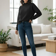 Women's Oversized Sweatshirt - Black