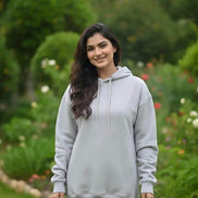 Women's Oversized Hood - Light Grey