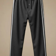 Men's Jersey Pant Side Stripe - Black