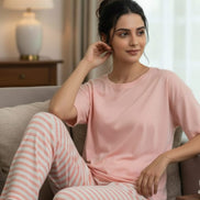Sleepwear Pajama Set - Blush Pink