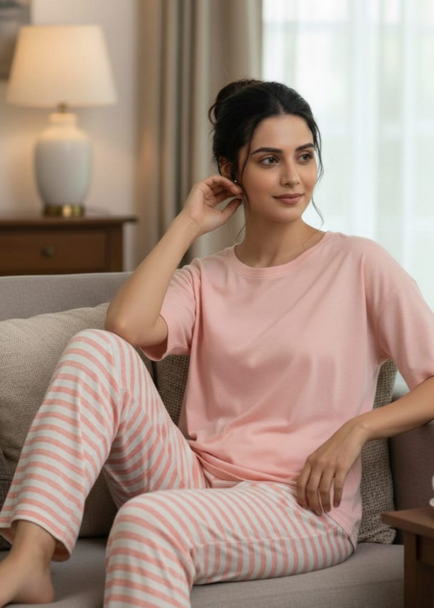 Sleepwear Pajama Set - Blush Pink