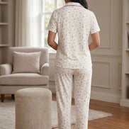 Women Buttons Night Suit