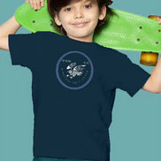 Kids Tee & short Set - Navy Blue