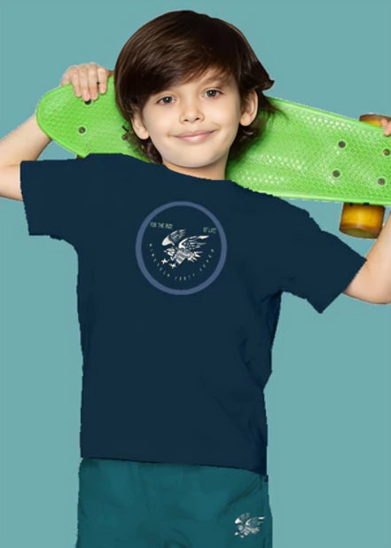 Kids Tee & short Set - Navy Blue