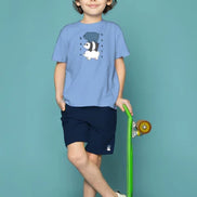 Kids Tee & short Set - Ice Blue