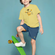 Kids Tee & Short Set - Butter Yellow