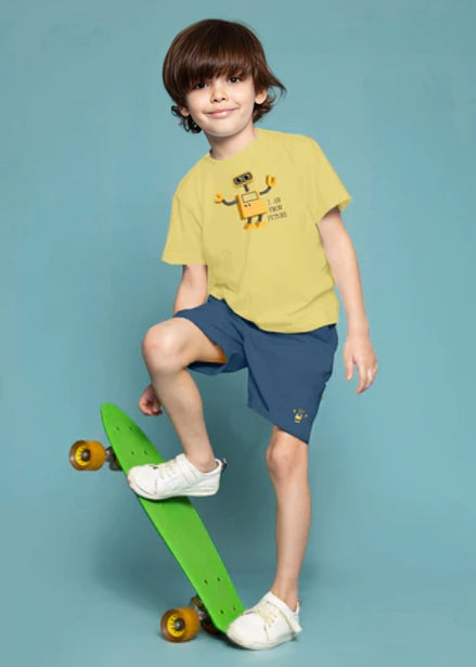 Kids Tee & Short Set - Butter Yellow