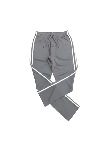 Men's Jersey Pant Side Stripe - Stone Grey