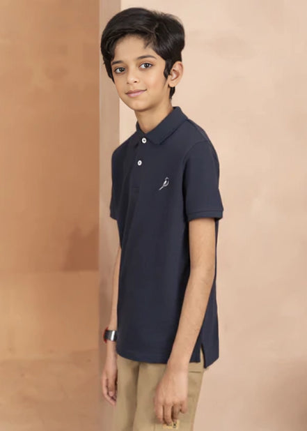 Kids Polo Shirts - Navy Blue