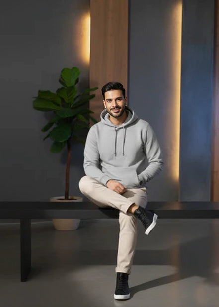 Men's Regular Hood - Light Grey