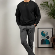 Men's Regular Sweatshirt - Black