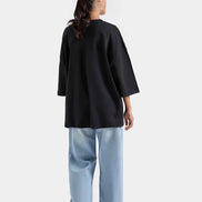 Women Basic Oversized T-Shirt - Black