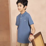 Kids Polo Shirt - Sky Blue