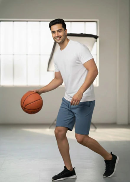 Men's Terry Short - Steel Blue