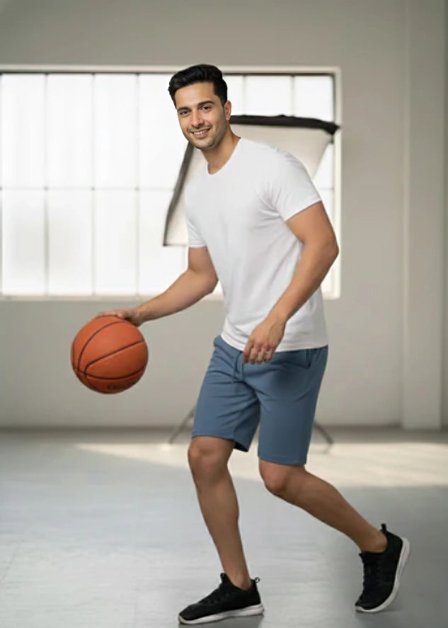 Men's Terry Short - Steel Blue