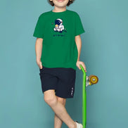 Kids Tee & Short Set - Dark Green