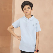 Kids Polo Shirt - Sky Blue