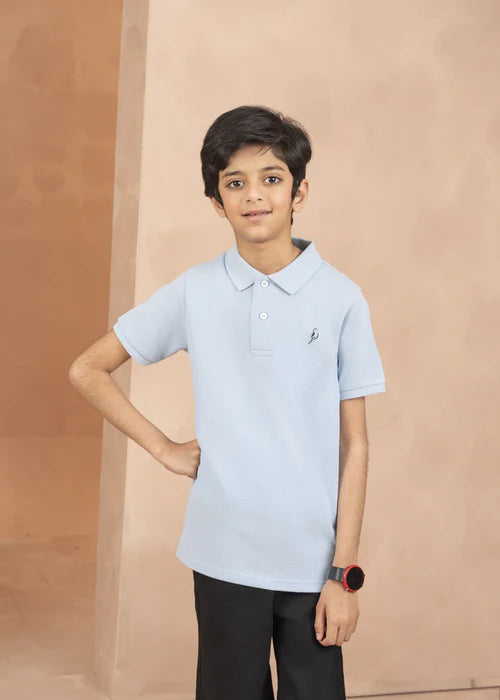 Kids Polo Shirt - Sky Blue