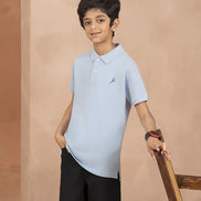 Kids Polo Shirt - Sky Blue