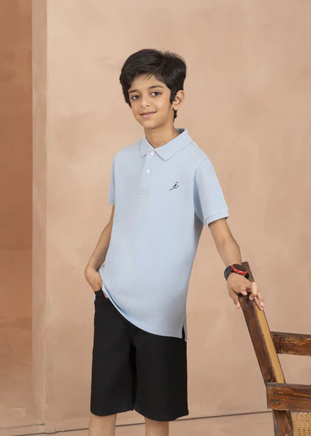 Kids Polo Shirt - Sky Blue