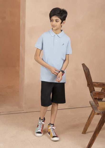 Kids Polo Shirt - Sky Blue