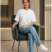 Women's Oversize Dropshoulder T-Shirt - White