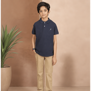 Kids Polo Shirts - Navy Blue