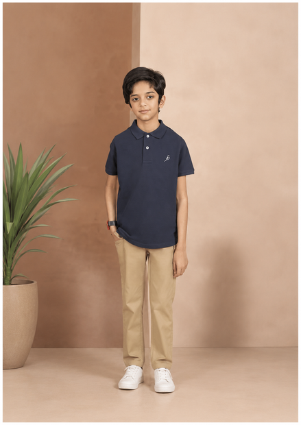 Kids Polo Shirts - Navy Blue