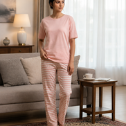 Sleepwear Pajama Set - Blush Pink