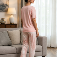 Sleepwear Pajama Set - Blush Pink