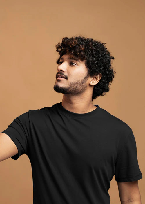 Men's Cotton T-Shirt - Black