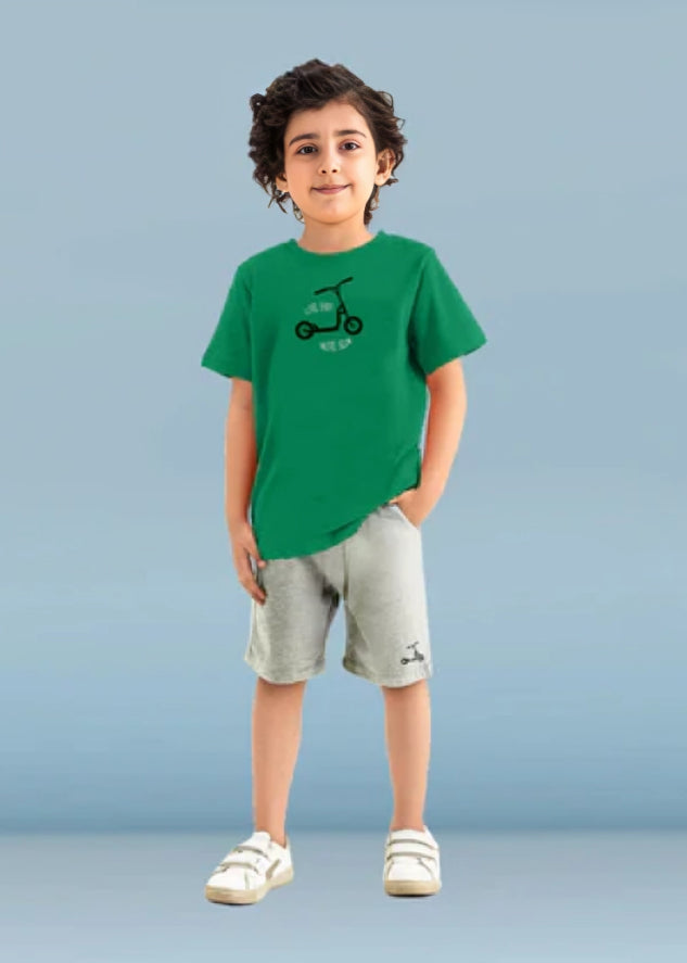 Kids Tee & short Set - Green