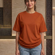 Women's Oversize dropshoulder T-Shirt - Orange