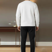 Men's Terry Pajama 2 Stripes - Black