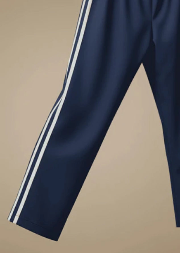 Men's Jersey Pant Side Stripe - Navy Blue