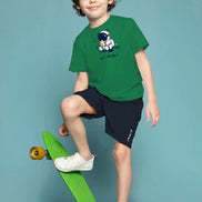 Kids Tee & Short Set - Dark Green