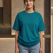 Women's Oversize dropshoulder T-Shirt - Blue