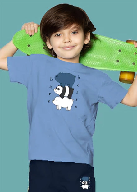 Kids Tee & short Set - Ice Blue