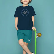 Kids Tee & short Set - Navy Blue