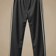 Men's Jersey Pant Side Stripe - Black