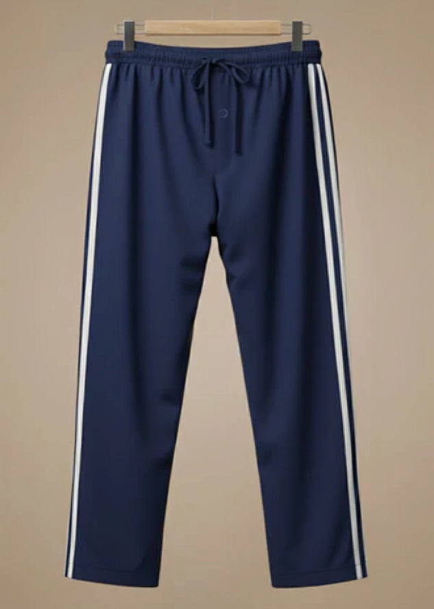 Men's Jersey Pant Side Stripe - Navy Blue