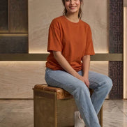 Women's Oversize dropshoulder T-Shirt - Orange