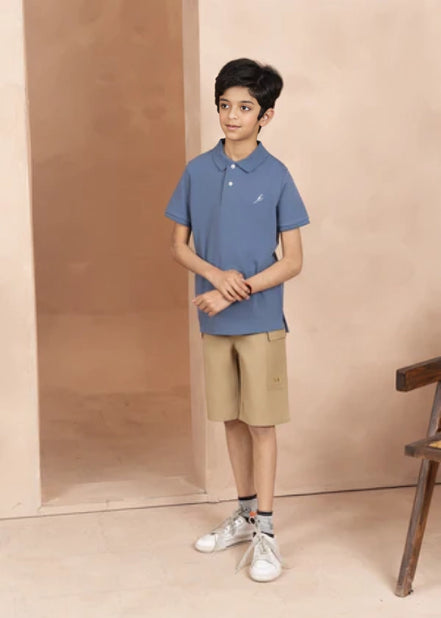 Kids Polo Shirt - Sky Blue