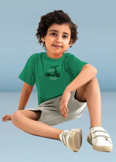 Kids Tee & short Set - Green
